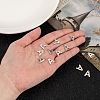 Tarnish Resistant 304 Stainless Steel Letter Charms STAS-O072-A-4