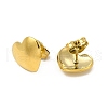 Ion Plating(IP) 304 Stainless Steel Heart Stud Earrings for Women EJEW-I281-07G-2