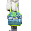 2Pcs 2 Colors Portable Nylon Mesh Grocery Bags ABAG-SZ0001-20-6