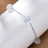 304 Stainless Steel Cable Chain Bracelets BJEW-C094-01P-06-2
