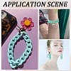 SUNNYCLUE 60Pcs Opaque Spray Painted Acrylic Linking Rings OACR-SC0001-54-5