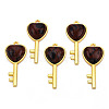 Natural Mahogany Obsidian Pendants G-N326-158-09-1
