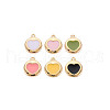 Brass Enamel Charms KK-S356-668G-NF-1