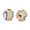 Brass Micro Pave Cubic Zirconia Charms X-ZIRC-A019-16G-A02-2