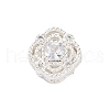 Rack Plating Brass Micro Pave Cubic Zirconia Beads KK-Z082-07S-1