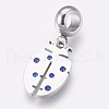 304 Stainless Steel European Dangle Charms STAS-O097-06B-1