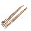 1.5mm Stainless Steel Square Snake Chain Necklaces TW4888-1-5