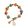 Gourd & Pumpkin Resin Beaded Charm Bracelets FS-WG50C96-01-5