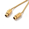 Adjustable 304 Stainless Steel Round Snake Chain Slider Bracelet Making STAS-V008-25G-3