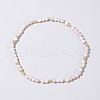 Natural Rose Quartz Round Beads Stretch Bead Bracelets for Women CQ7665-5-1