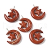 Natural Red Jasper Pendants G-Z086-01P-12-1