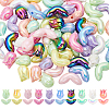 SUNNYCLUE 80Pcs 20 Styles UV Plated Acrylic Beads OACR-SC0001-86-1