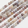 Round Natural Botswana Agate Bead Strands G-I166-02-4mm-1