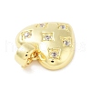 Brass Micro Pave Cubic Zirconia Pendants KK-F877-25G-2
