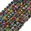 Natural Tiger Eye(Dyed & Heated) Beads Strands G-K389-B77-01-2