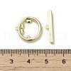 Brass Toggle Clasps KK-C048-08G-3