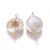 Natural Cultured Freshwater Pearl Pendants PEAR-I005-22-3