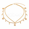 Alloy Moon Sun Star Double Layer Tassel Waist Chains WG6E939-01-4