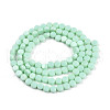 Opaque Solid Color Glass Beads Strands GLAA-N052-05B-A12-2