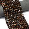 Dyed Natural Tiger Eye Beads Strands G-P573-A37-01-1