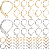SOFPLATE 80Pcs 2 Color 304 Stainless Steel Leverback Earring Findings STAS-SP0001-14-1