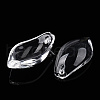 Transparent Glass Petal Beads GLAA-N001-10-3