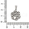 304 Stainless Steel Pendants STAS-F313-14P-3