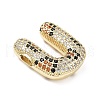 Brass Micro Pave Cubic Zirconia Pendants KK-Z108-02G-U-2