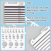 BENECREAT 1Pc Acrylic Knitting Needle & Crochet Hook Gauge DIY-BC0006-90-4