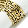 Electroplate Glass Beads Strands GLAA-Q101-02B-FP01-1