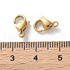 304 Stainless Steel Lobster Claw Clasps STAS-V007-01B-G-3