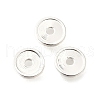 Flat Round Brass Beads KK-L230-04S-1