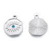304 Stainless Steel Pendants STAS-N098-158P-1