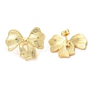 Real 18K Gold Plated Brass Stud Earrings EJEW-G382-11B-G-1