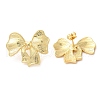 Real 18K Gold Plated Brass Stud Earrings EJEW-G382-11B-G-1