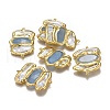 Natural Pearl Links Connectors PEAR-F017-11G-02-1