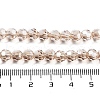 Electroplate Transparent Glass Beads Strands EGLA-A035-T6mm-A22-4