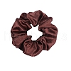Solid Color Slick Cloth Ponytail Scrunchy Hair Ties PW-WG0966B-11-1
