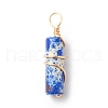 Natural Imperial Jasper Pendants PALLOY-JF01817-08-2