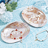  2Pcs Natural Freshwater Pearl Shell Decoration SHEL-NB0001-64-4