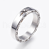 304 Stainless Steel Rings RJEW-G092-17-3