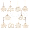 3 Sets 3 Styles Saint Patrick's Day Theme Wood Big Pendant Decorations HJEW-CJ0001-05-3