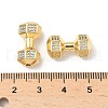Brass Clear Cubic Zirconia Beads KK-Q068-11G-3