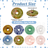 BENECREAT 8Pcs 8 Styles Mixed Gemstones Pendants G-BC0001-55-2