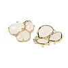 Natural Quartz Crystal Links connectors G-E526-28K-2