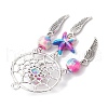 Woven Net/Web with Feather Pendants PALLOY-JF03980-5