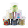  6 Rolls 6 Colors Segment Dyed Nylon Chinese Knotting Cord NWIR-TA0001-04-1
