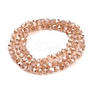 Electroplate Glass Beads Strands EGLA-L018-B-FR01-3