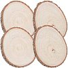 ARRICRAFT 4Pcs 4 Style Candlenut Wood Board WOOD-AR0001-16-1