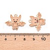 Halloween Theme Rack Plating Luminous Alloy Enamel Pendants ENAM-N056-231G-5
